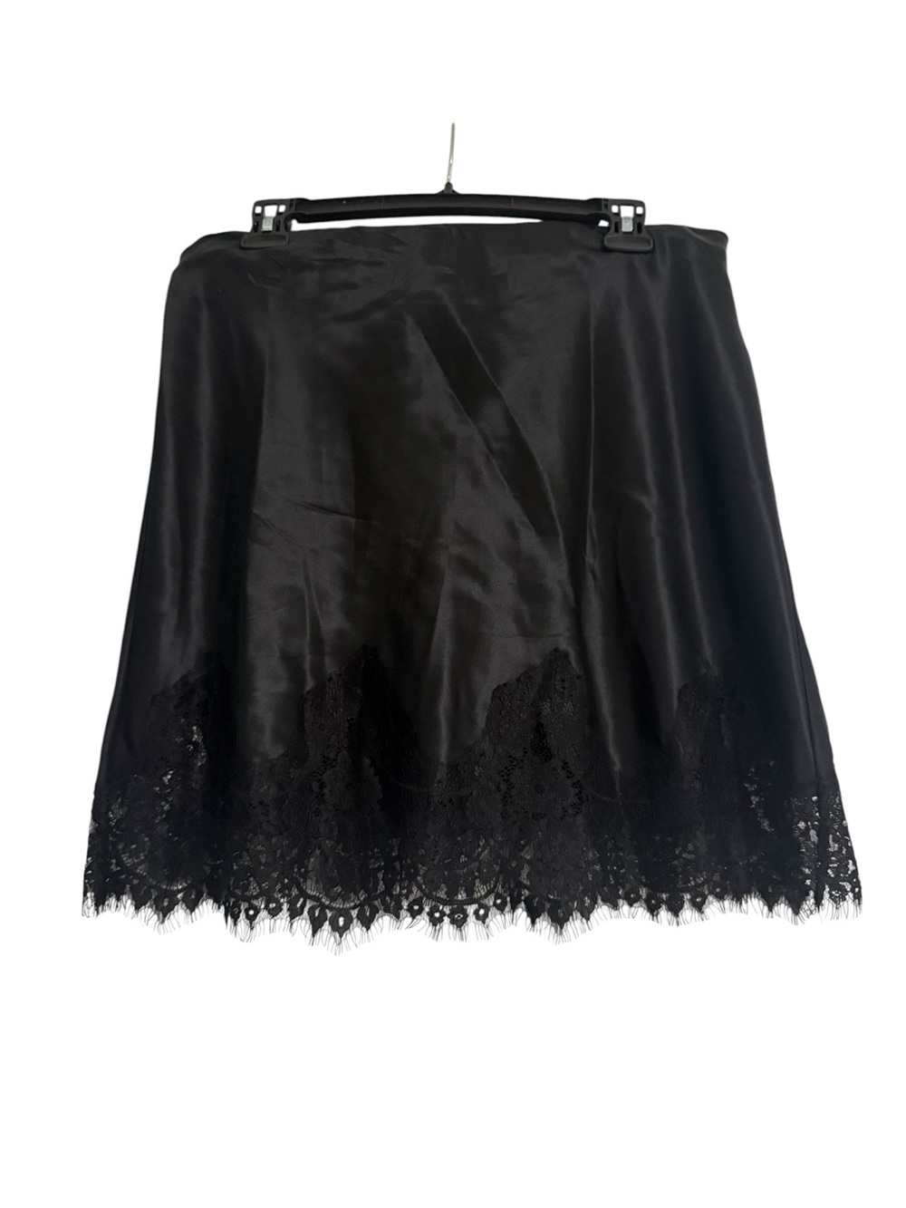 Reformation Carolina Silk Mini Skirt in Black Size Large - Picture 3 of 8